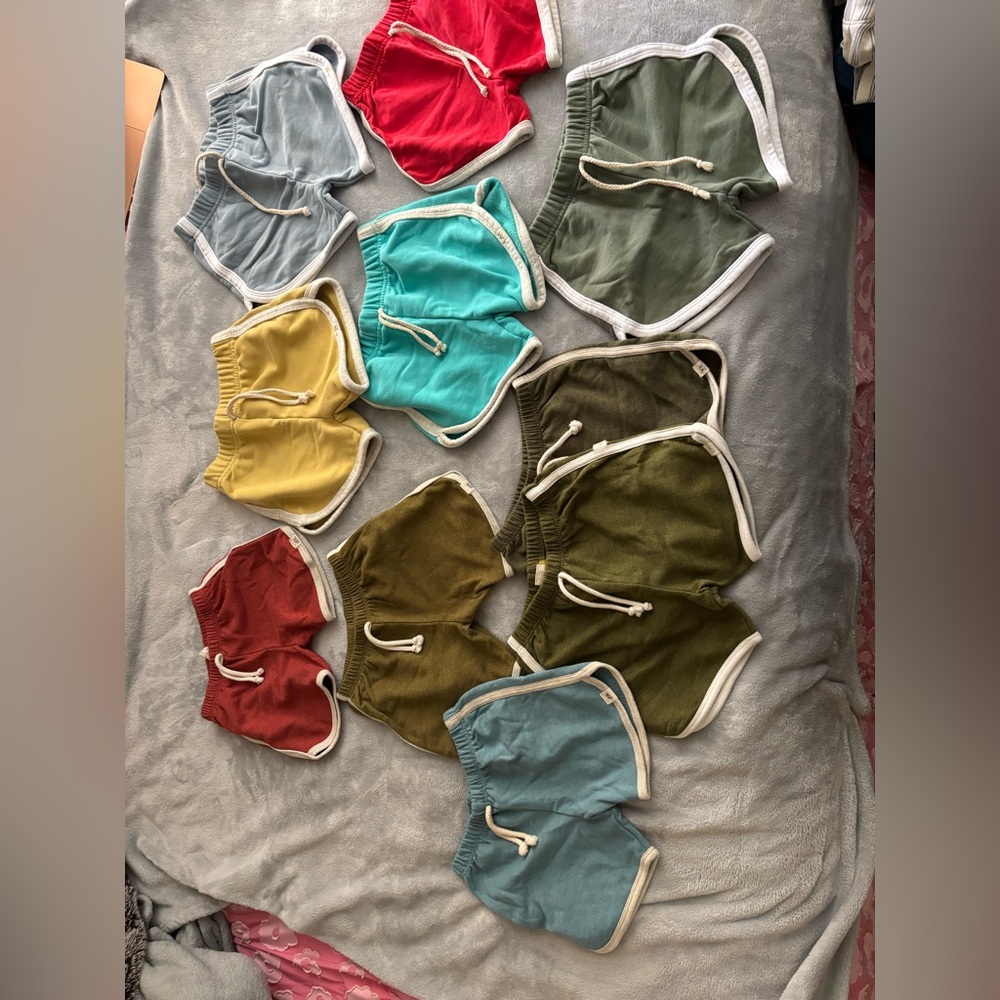 Kids Colorful Cotton Shorts Set
